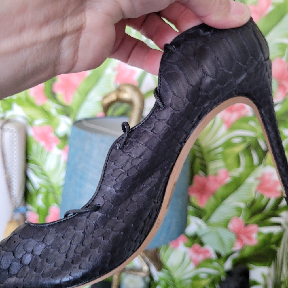 Alexandre Birman Lace Up Python Sandal - image 7